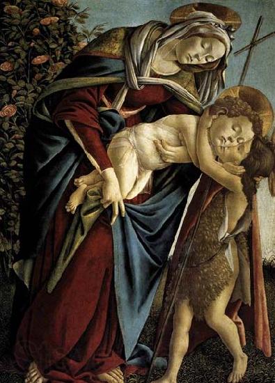 BOTTICELLI, Sandro Madonna and Child and the Young St John the Baptist Germany oil painting art